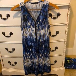 Ariella Blue and black dress size small.
